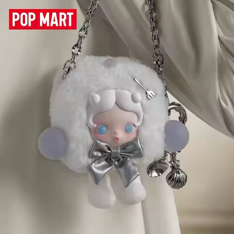 POP MART 泡泡玛特 迷你人造毛斜挎包 SKULLPANDA 餐桌系列 方糖逃生 周边礼物 成人日常外出