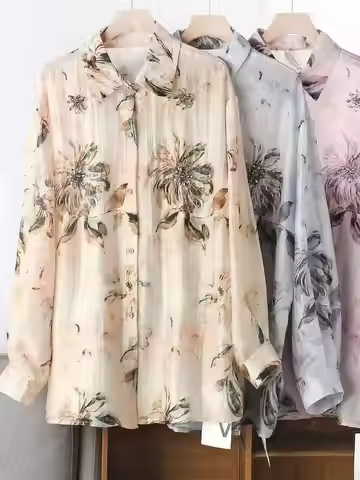 奢华设计夏季闪亮钻石水晶缝线轻质防晒衬衫女式薄上衣女式衬衫