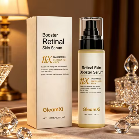 GleamXi 视网膜皮肤精华液深层保湿紧致均匀肤色亮泽肤色温和配方抗皱精华液 100 毫升