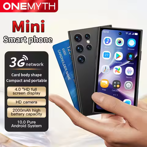 迷你智能手机，ONEMYTH S25 Pro 4.0 英寸 2GB RAM 16GB ROM Android 10.0 3G 网络小型手机