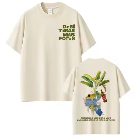 说唱歌手 Bad Bunny T 恤 Debi Tirar Mas Fotos DTMF 世界巡演 T 恤男式女式时尚复古嘻哈街头服饰 T 恤